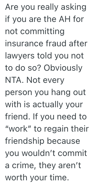 Screenshot 2025 07 15 at 9.29.22 AM Her Friend Asked Her To Make An Insurance Claim About A Fire She Caused, But She Wont Do It